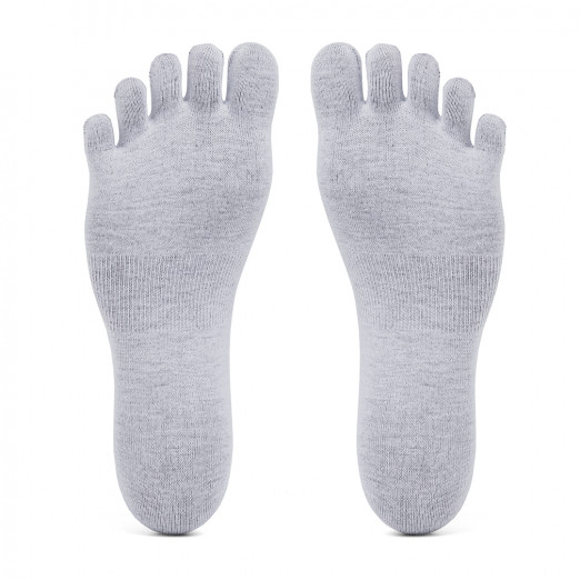 5Toe Socks No Show Light Grey