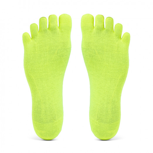 5Toe Socks No Show Yellow