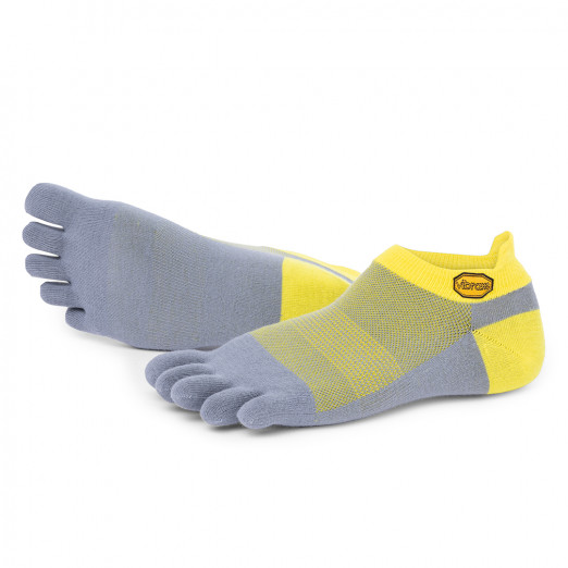 5Toe Socks No Show Yellow/Grey