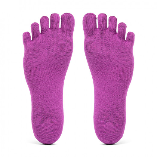 5Toe Socks No Show Purple