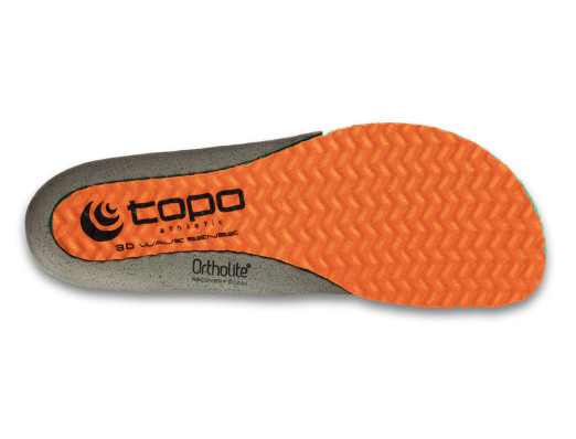 Topo Athletic 3D Wave Sense Insole - Orange/Black  (M)