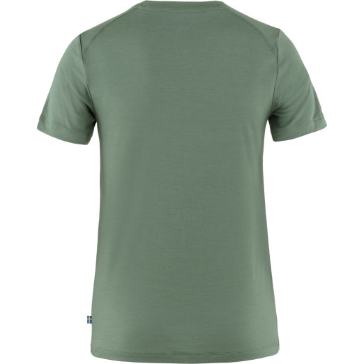 Abisko Wool Fox SS W - Patina Green-Terracotta Brown