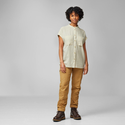 Övik Hemp Shirt SS W - Mountain Blue