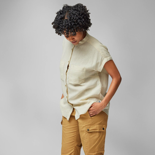 Övik Hemp Shirt SS W - Mountain Blue