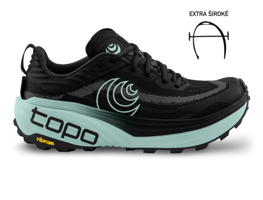 Topo Athletic Vista WIDE Black / Mint  (W)