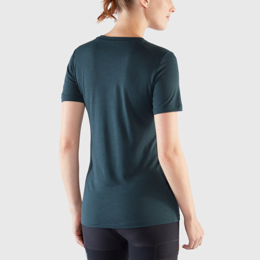 Abisko Wool Fox SS W - Lavender Mist- Dark Navy