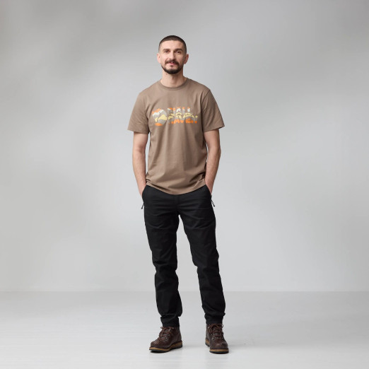 Fjällräven Multicolor Logo T-shirt M - Ochre