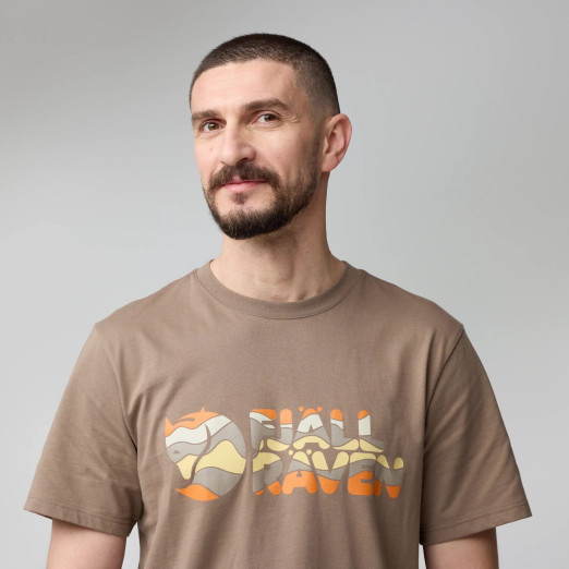 Fjällräven Multicolor Logo T-shirt M - Ochre