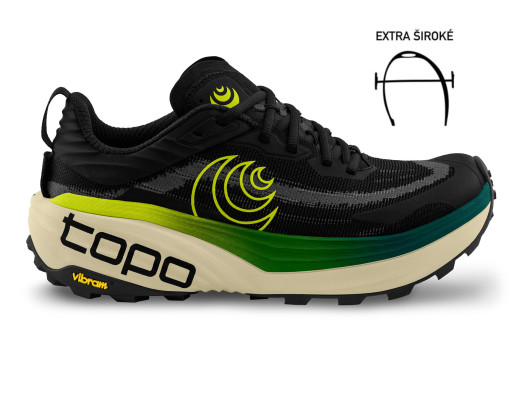 Topo Athletic Vista WIDE Black / Lime (M)